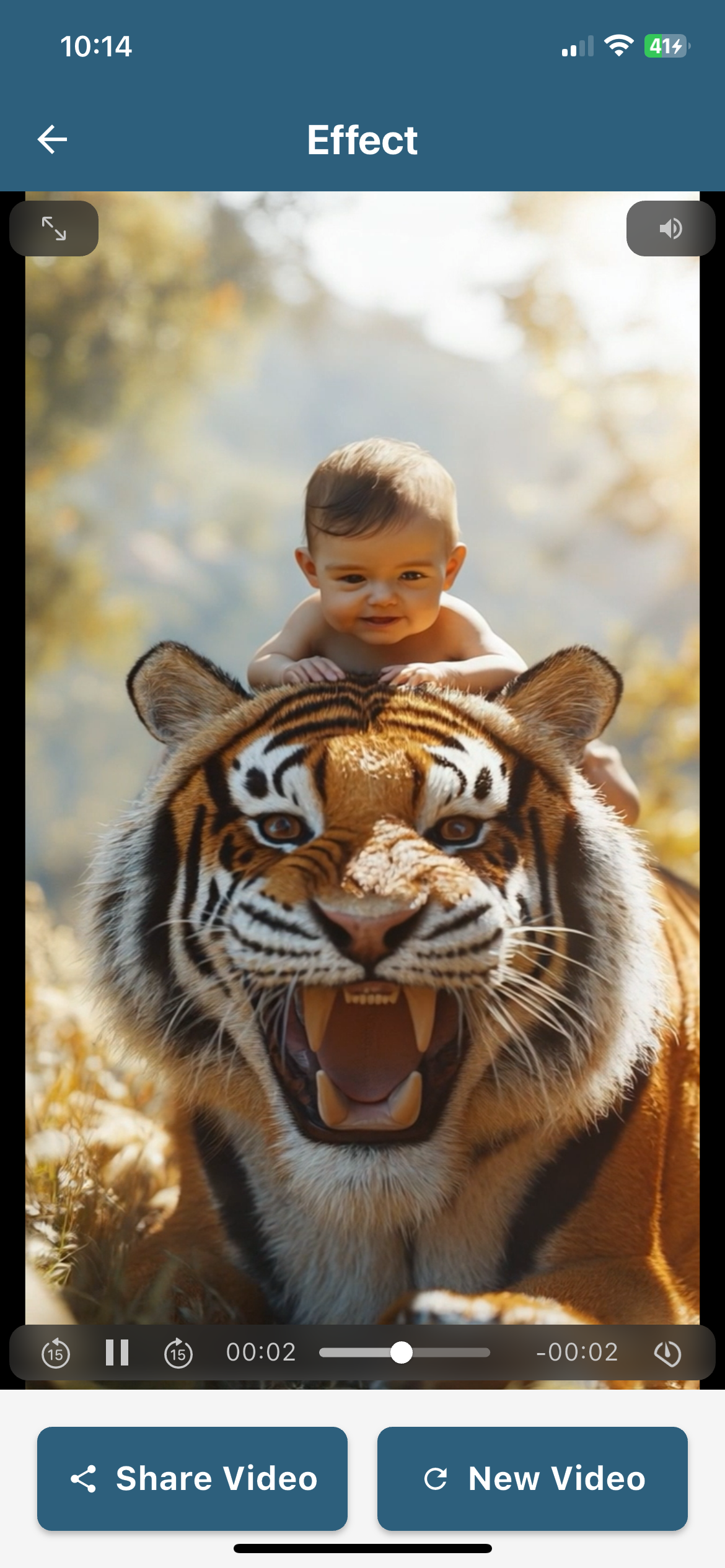 SelfieAI Photo Animation Result